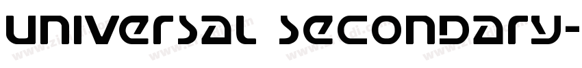 Universal Secondary字体转换